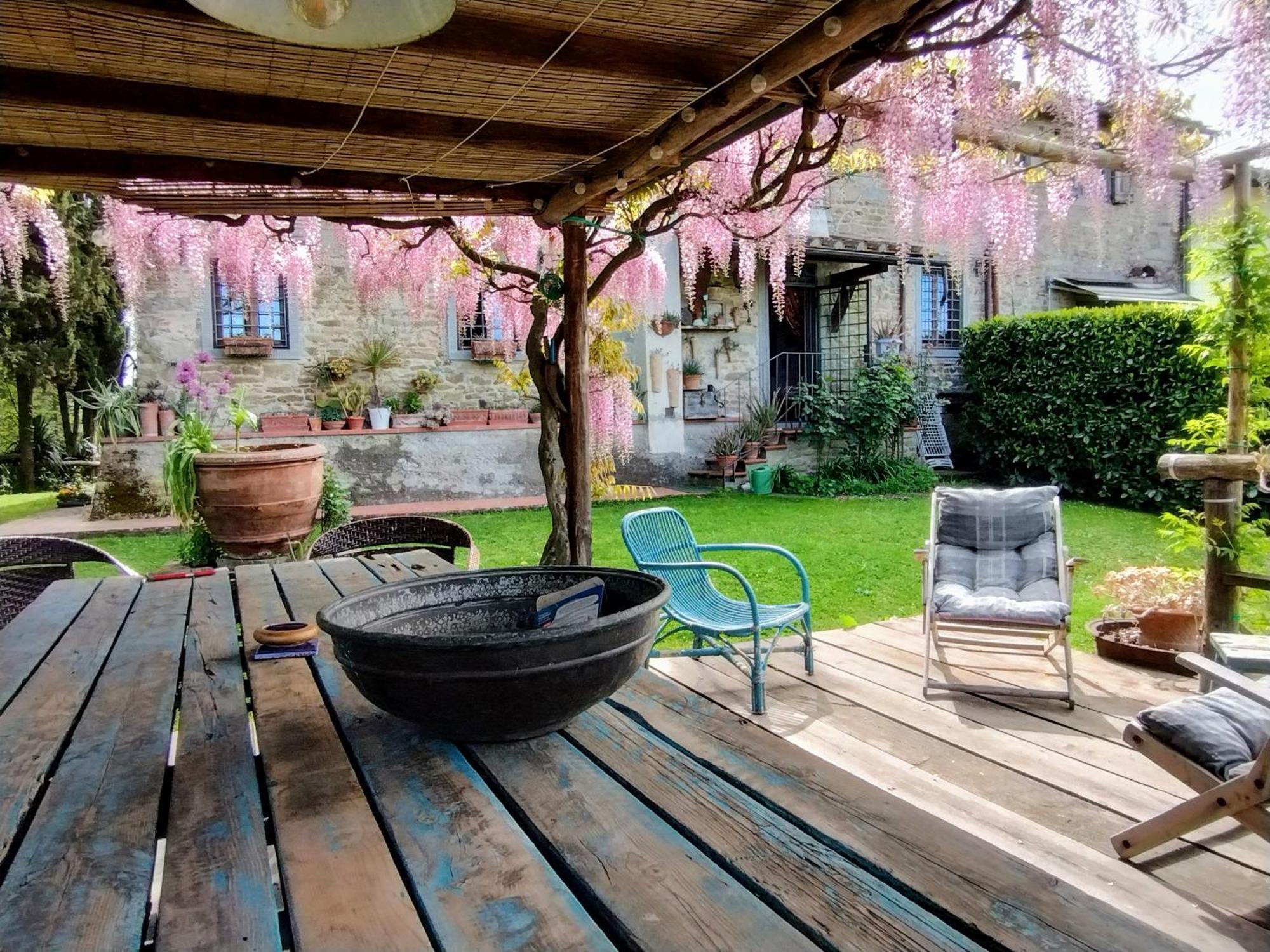 Tuscan Hills - Stonehouse, Garden & Pool Vicchio Bagian luar foto