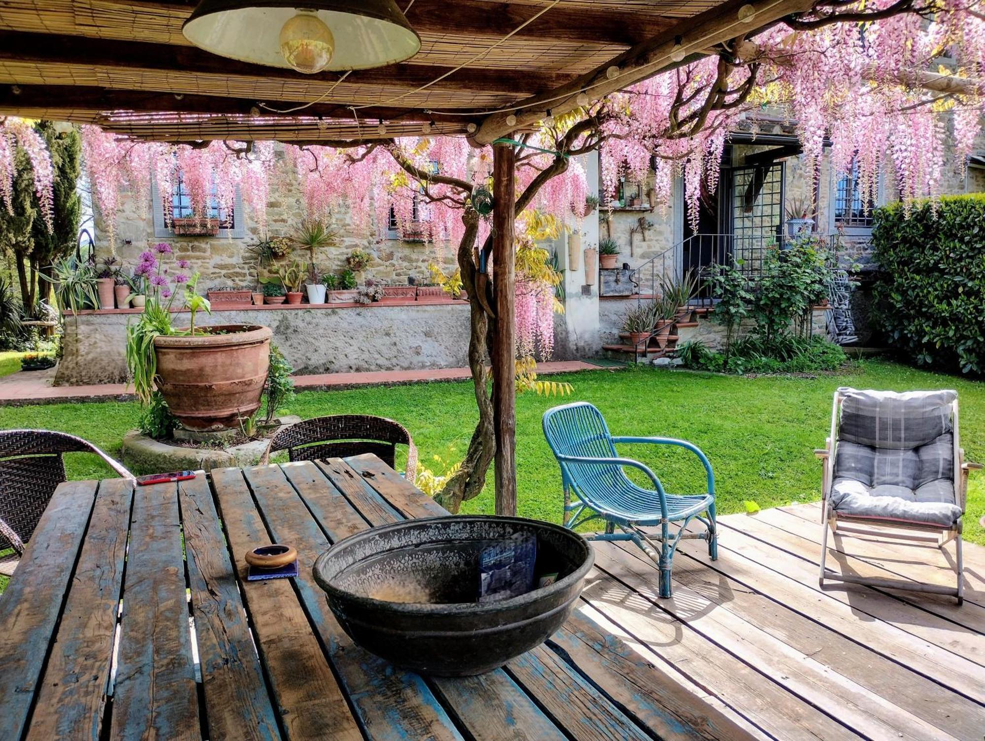 Tuscan Hills - Stonehouse, Garden & Pool Vicchio Bagian luar foto