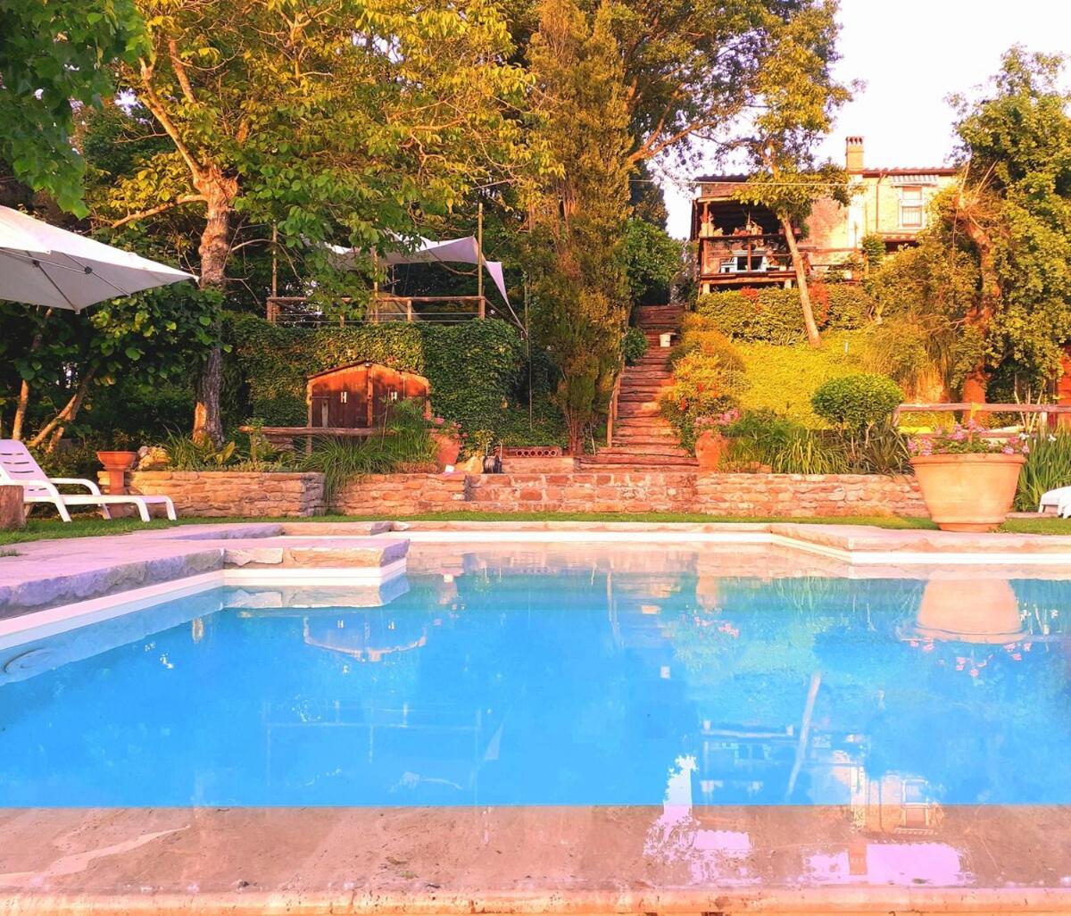 Tuscan Hills - Stonehouse, Garden & Pool Vicchio Bagian luar foto